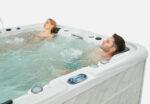 People bathing in hot tub image