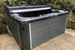 quartz hot tub with cover lid on image