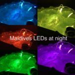 hot tubs with different colour led lights image