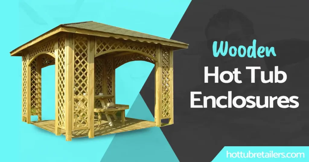 Wooden hot tub enclosures image